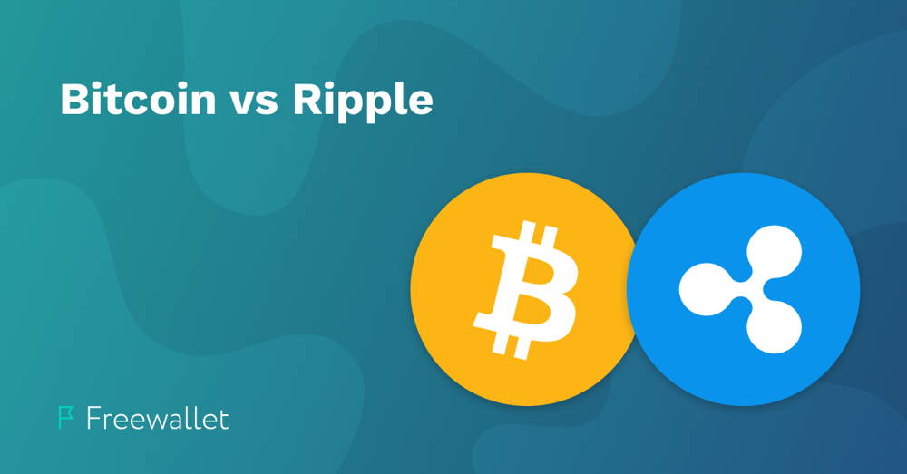 Bitcoin vs Ripple - palyginimas iš arti