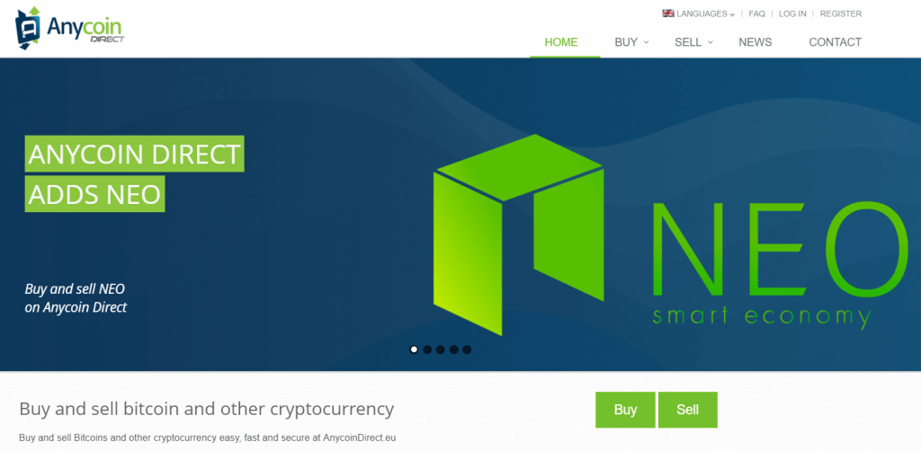 Europos biržos „Anycoin Direct“