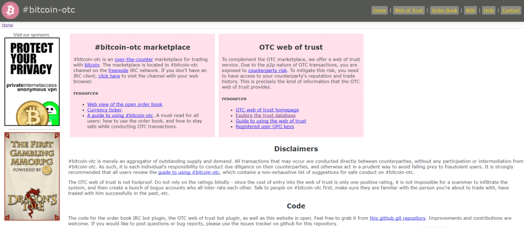 Bitcoin-OTC rinka