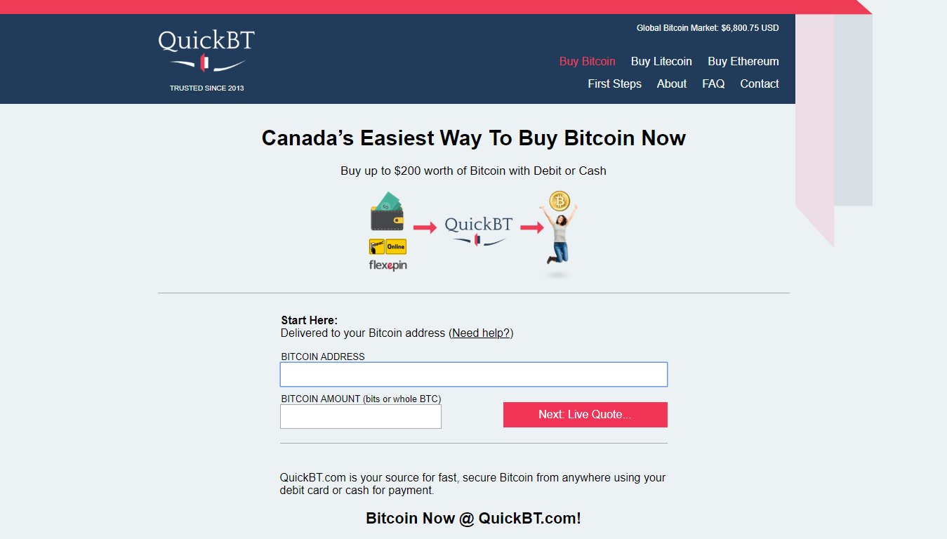 „QuickBT“ bitkoinų rinka