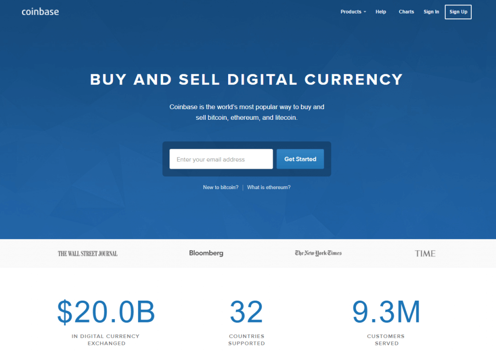 Wymień bitcoin z Coinbase