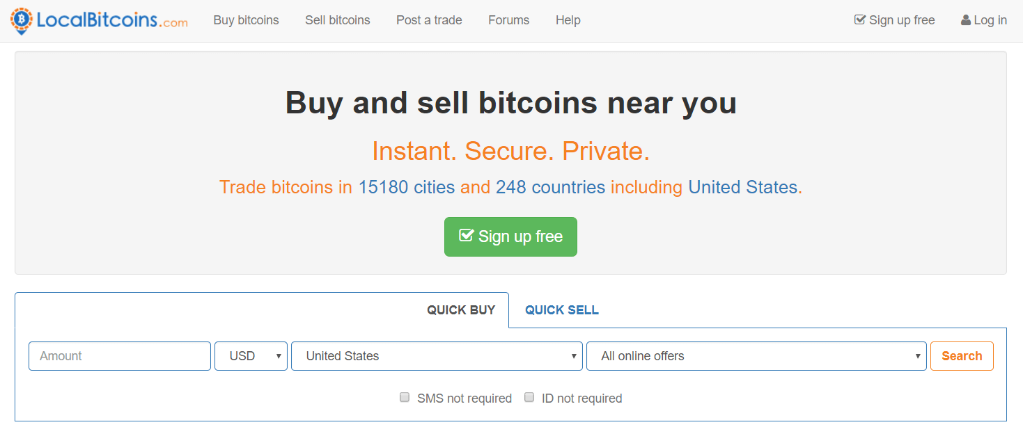Kjøp BTC med Neosurf hos LocalBitcoins