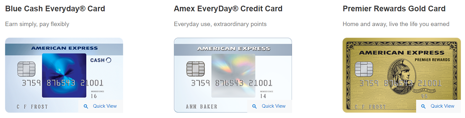 Carduri de credit American Express