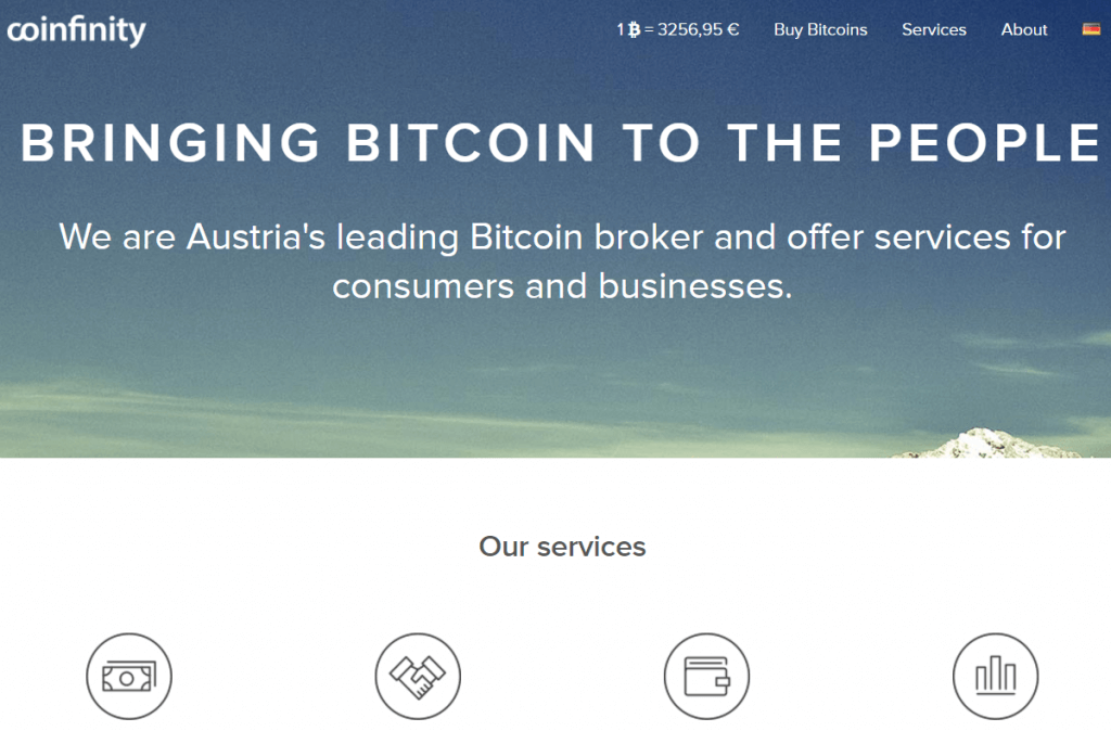 Broker de schimb Bitcoin Coinfinity