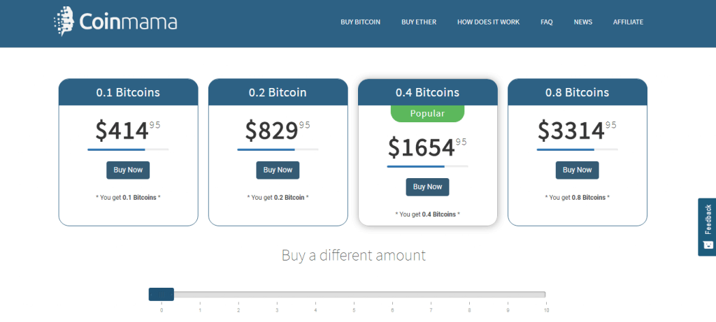 Bestill bitcoins uten bekreftelse på Coinmama