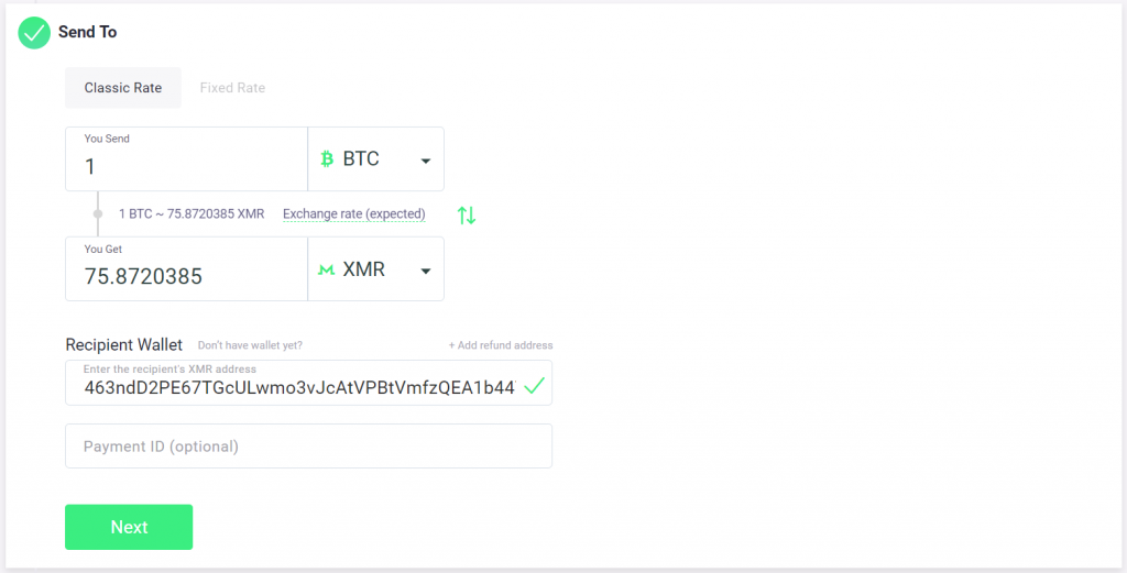 platformă de tranzacționare monero