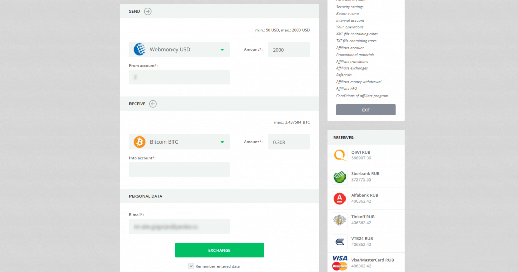 Schimbă WebMoney pe bitcoin