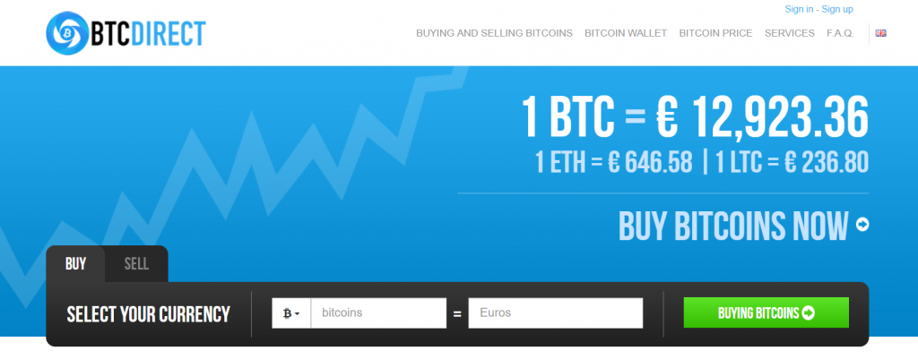 Troca de bitcoin BTC Direct