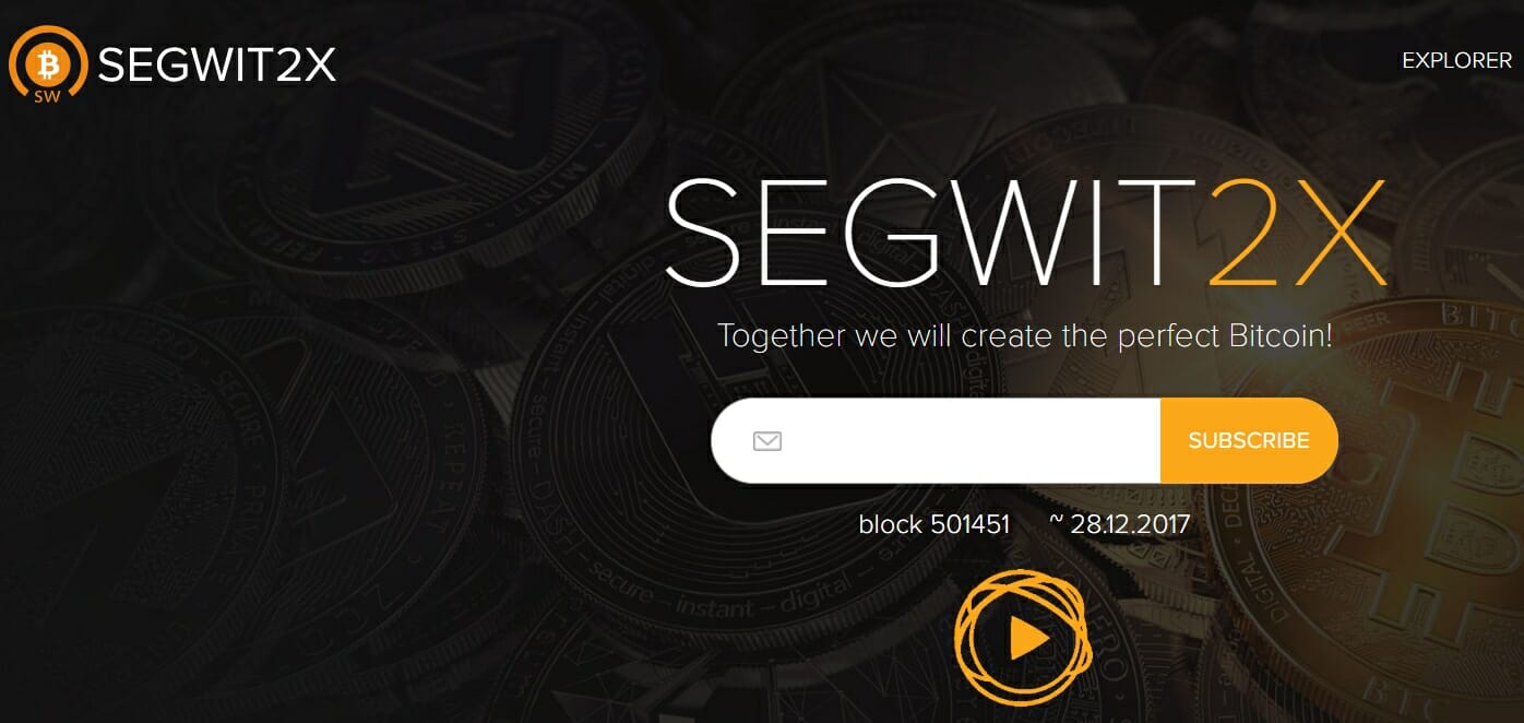 Strona internetowa SegWit2x