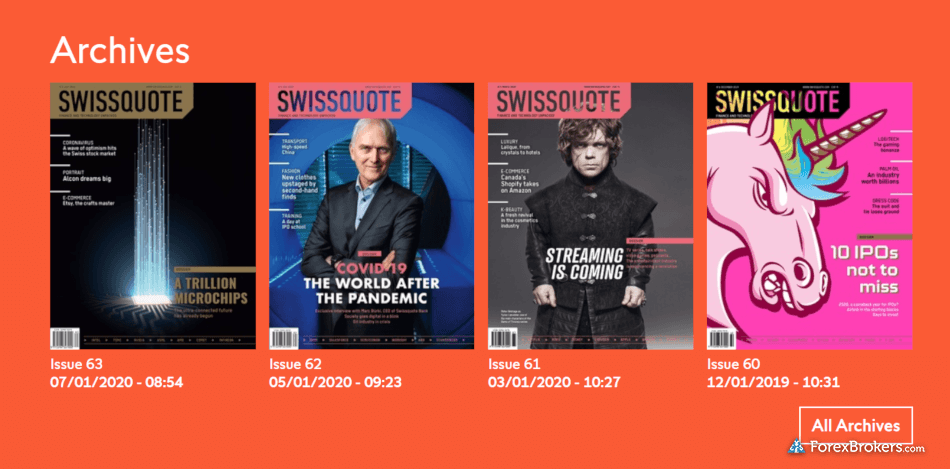 Arquivos da Swissquote Magazine