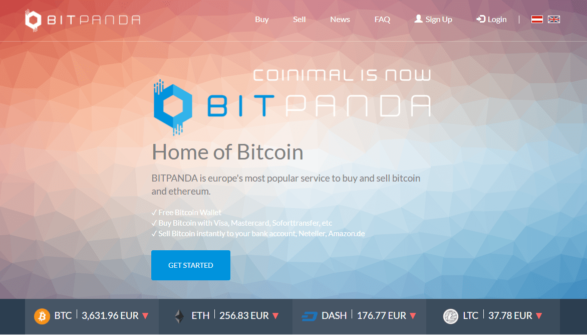 Schimbă bitcoin cu BitPanda