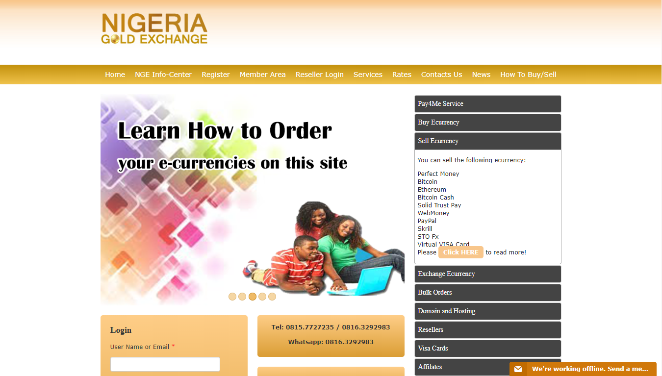Site Nigeria GoldExchange