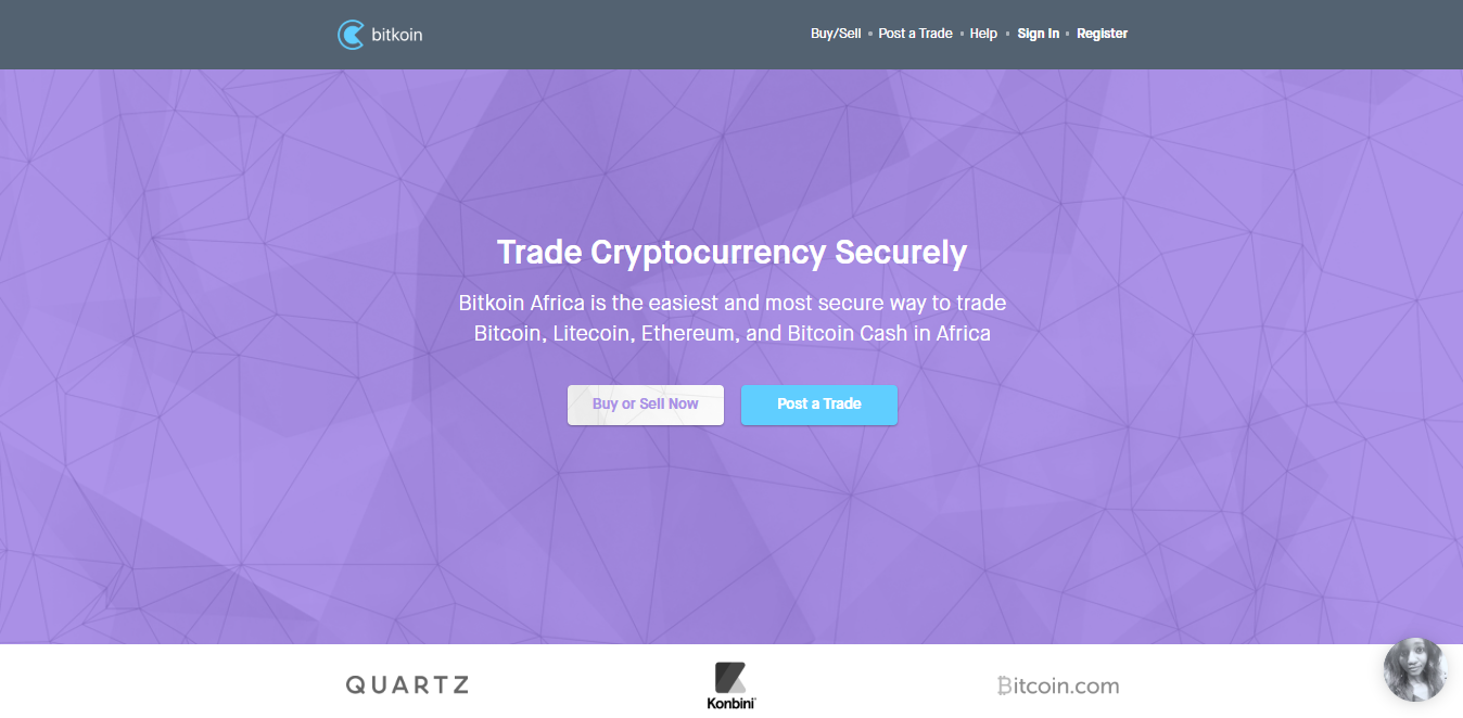 Site da Bitkoin Africa