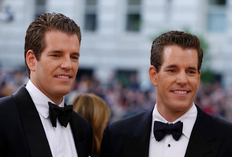 Patrimônio líquido de gêmeos Winklevoss