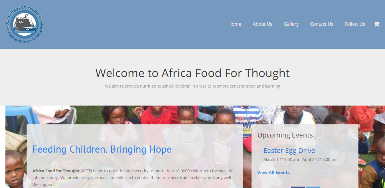 Å mate barn i Afrika